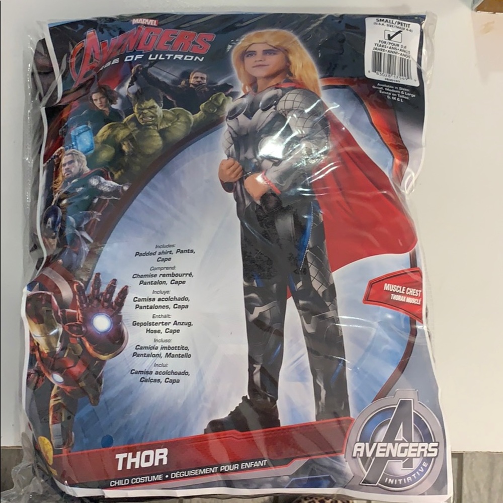 Thor costume kids size 4-6